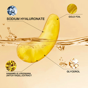 Hoja de colágeno dorado, parche <span class=keywords><strong>para</strong></span> máscara de <span class=keywords><strong>ojos</strong></span>, en forma de media luna, brillo hidratante, reduce las ojeras, se adapta perfectamente a <span class=keywords><strong>los</strong></span> <span class=keywords><strong>ojos</strong></span>, todo tipo de piel - Product Image 2