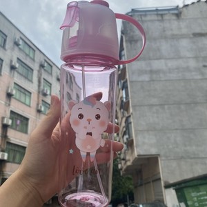 Wholesale Custom LOGO 600ML Climbing Cold Drinking Cup Plastic <b>Mist</b> <b>Spray</b> <b>Bottles</b> Outdoor Sports Plastic <b>Spray</b> Water <b>Bottle</b> - Product Image 5