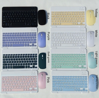 Keyboard Gunting Mini untuk iPad/Tablet untuk Set Keyboard dan Mouse Nirkabel yang Dapat Diisi Ulang