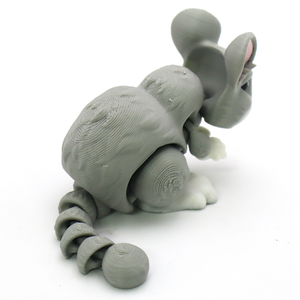 Figurines de souris 3D imprimées créatives, porte-clés, modèles articulés d'animaux - pour ornements, cadeaux et artisanat - Product Image 5