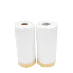 Factory Supply 8 Microns Thickness Car Paint Plastic Film Cover Tapes Masking Film Auto Pain Masking Film Sheet