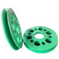 Poulie en plastique usinée CNC OEM/ODM, rouleau à gorge en V en POM, poulie en nylon autolubrifiante pour machines industrielles