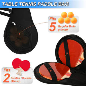 Échantillon gratuit, fabrication directe, sac de protection pour le tennis de table personnalisé, imperméable, sac de pickleball portable pour unisexe - Product Image 4