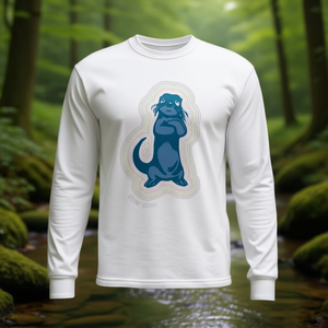 Camiseta de manga larga Gay Otter Vibes Premium para hombres peludos y con pelo abundante - Product Image 3