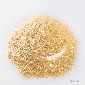 Brillo de la <span class=keywords><strong>serie</strong></span> PET Gold ecológico para serigrafía/Arte de uñas/papel tapiz/decoración navideña - Product Image 1