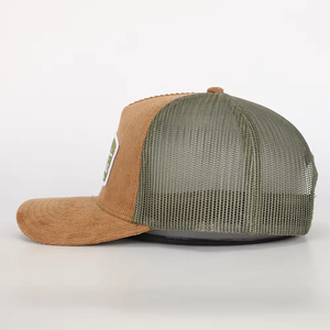 Casquette Trucker à Logo Personnalisé, Couronne Haute, 5 Panneaux, en Maille, avec Patch Tissé, Réglable, pour Adulte, Fournisseur en Gros de Casquettes - Product Image 3
