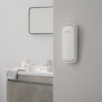 EraClean Générateur d'Ozone Ioniseur Rechargeable par USB 1800mAh 3 en 1 Mural Contrôle Tactile Certifié CE Purificateur d'Air Domestique