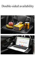 Support de bureau portable pour ordinateur portable de voiture, support de volant pour manger et travailler, plateau de service pour boissons et nourriture
