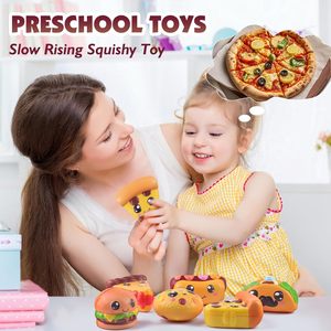 Anboor 6 Pcs Jouets Squishies Alimentaires TPE à Remontée Lente Anti-Stress pour Enfants de 2 à 4 Ans Unisexe - Product Image 3