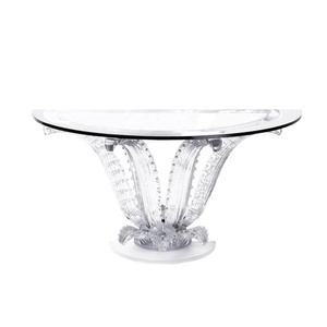 Bàn ăn hiện đại ánh sáng sang trọng vòng nhựa Epoxy bàn ăn xương rồng Lá cơ sở hàng đầu thủy tinh 8 chỗ ngồi 10 chỗ bàn ăn - Product Image 2