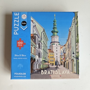 Rompecabezas de 100 Piezas de Alta Calidad, Personalizado, a Todo Color, de Cartón, Educativo, con Diseño de Bratislava, Eslovaquia, para Adultos - Product Image 3