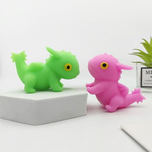 Jincan Venta al por Mayor Nuevo Juguete Antiestrés de Goma Blanda TRP Little Dragon Vent Toy, Dinosaurio de Goma Divertido para Amasar y Aliviar el Estrés - Product Image 2