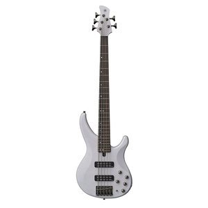 Basse à 5 cordes TRBX 505 blanc translucide, dotée de diverses fonctions et très jouable. - Product Image 1
