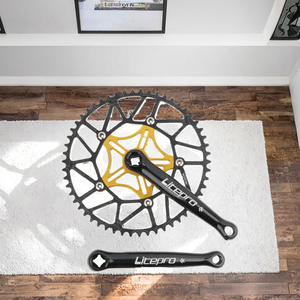 Pédalier pliable super léger 130 BCD pour VTT 170mm 11 vitesses 44-52T anneau de roue à chaîne en alliage d'aluminium pour vélo de croisière - Product Image 3