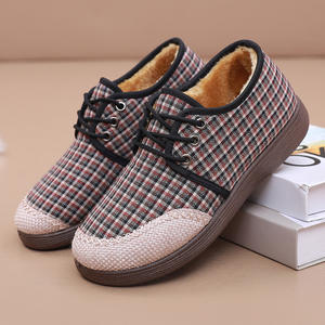 2024 invierno viejo Beijing mujer cómodo tobillo de lana botín Slip-On cierre plataforma estilo pisos - Product Image 4