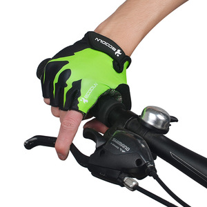 Gants de cyclisme MaoDe à demi-doigts verts pour VTT, unisexe adulte, équipement de sport d'été en plein air - Product Image 1