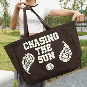 Eco-friendly Reusable Tote Canvas <b>Bags</b> with Custom Printed Logo - Product Image 3