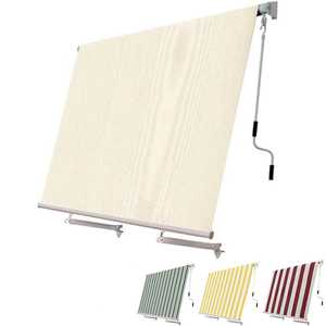 Tenda a braccio avvolgibile 300x250 cm con bracci di bloccaggio per balcone, terrazza, protezione solare esterna - Product Image 1