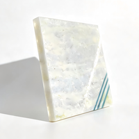 Plaque de plaque d'immatriculation rectangulaire de luxe en pierre naturelle sculptée, marbre et jade, motif veine de jade, logo personnalisé, pour entreprise