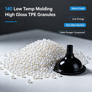 Gránulos de <span class=keywords><strong>TPE</strong></span> de 140°C para Moldeo a Baja Temperatura, Alto Brillo, Compuesto de Inyección de un Solo Paso para Desatascadores de Inodoros, Acabado Espejo, Bajo Consumo Energético - Product Image 1
