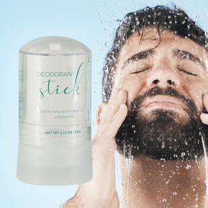 Produit professionnel : Pierre d'alun naturelle minérale, déodorant corporel anti-transpirant, 0% d'alcool, en stick - Product Image 3