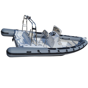 6.8m PVC/HYPALON/ORCA Fiberglass Hull Deep V Boat Semi-rigid <b>Inflatable</b> Sport Yacht With Engine <b>Inflatable</b> Rib Yacht - Product Image 2