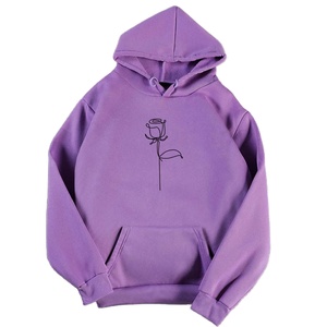 เสื้อฮู้ดสวมหัวสำหรับผู้ชายผ้าคอตตอนขนแกะทรงหลวมมีฮู้ดด้านหลังพิมพ์โลโก้แบบกำหนดเอง - Product Image 1