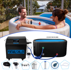 Xách tay 110V 0.5HP lạnh Plunge nước làm mát máy làm lạnh 110V Ice Bath trị liệu thiết bị với máy bơm Wifi 1000L 30% OFF - Product Image 4