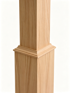 EFS EFS-4091P Poste de Escalera de Madera Maciza de 6 1/4 pulg. x 55 1/2 pulg. Pieza Tradicional para Escaleras Domésticas, Construcción Duradera - Product Image 3