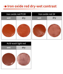 İnorganik kırmızı demir oksit Fe2O3 Pigment ferrik oksit Construction Construction marka endüstriyel sınıf inşaat endüstriyel kullanım için deri - Product Image 4