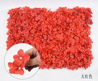 Dekorasi Pernikahan Bunga Putih, Bunga Imitasi Hydrangea Panel Latar Belakang Dinding Bunga Putih