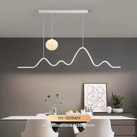 Lustre LED moderne et luxueux Dingdian avec projection d'étoiles, luminaires suspendus pour la décoration intérieure de salle à manger, chambre et salon