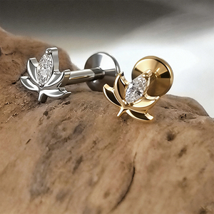 Pendientes de <span class=keywords><strong>Titanio</strong></span> <span class=keywords><strong>Puro</strong></span> ASTM F136 Rui Qian, Pendientes de Rosca Interna para Mujer, G23 Antialérgicos, Pendientes de Botón Modernos - Product Image 6