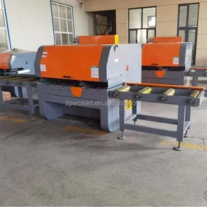 Square Timber Wood Cutting Multi Rip Saw Machines Timber Milling Machine Electric Automatic