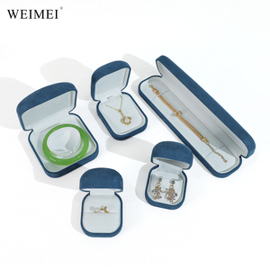 กล่องใส่เครื่องประดับกำมะหยี่ดีไซน์ใหม่ WEIMEI ชุดกล่องของขวัญเครื่องประดับสุดหรู สำหรับสร้อยคอ แหวน จี้ กำไลข้อมือ - Product Image 4