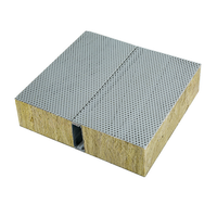 Panneau sandwich pour bâtiment en structure métallique, panneau sandwich en laine de roche pour acier coloré