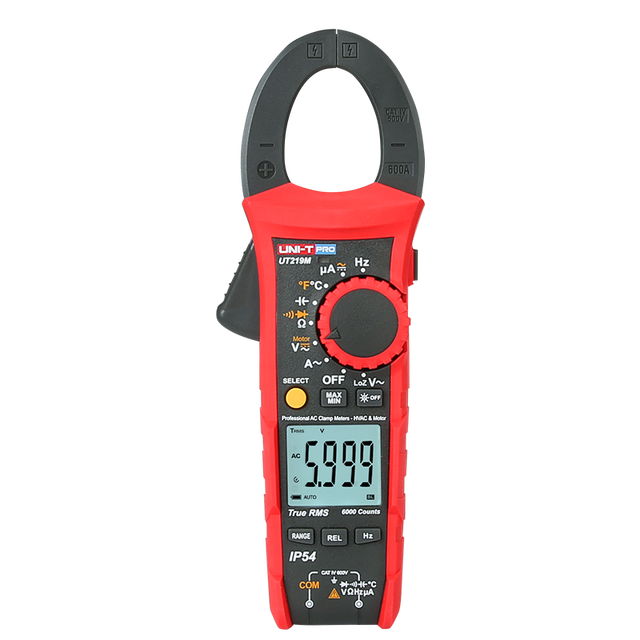UNIT-T UT219M Ac Dc True RMS Manual Automatic Range Electric Clamp Meter Analog Clamp Multimeter