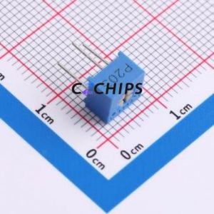 ตัวต้านทาน/โพเทนชิโอมิเตอร์แบบปรับได้สำหรับ3362P-1-203ผ่านชิ้นส่วนรู (THT)-3P,7x6.8มม. ตัวต้านทาน20Kohm 10% 500 250mw ppm/℃ - Product Image 1