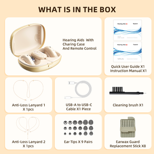 Audífonos Flysound 2025 Programables para Sordera Profunda, <span class=keywords><strong>Izquierdo</strong></span> y Derecho, Invisibles, con Bluetooth Inalámbrico, de China, <span class=keywords><strong>en</strong></span> Prueba - Product Image 5