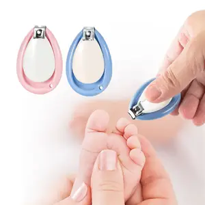 High quality and cheap Alms Baby Nail Clipper Rubber Grip Stainless Steel Curved Blades Sharp Manicure Cutter Tool