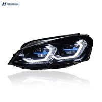 Ensemble de phares de projecteur pour Volkswagen Golf 7 MK7 2013-2019, avec feux de jour (DRL), clignotants et feux de route, pour une mise à niveau des feux avant