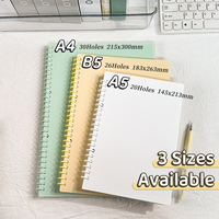 Großhandel A5/B5/A4 Spiralgebundene Notizbücher mit Weichem PP-Einband für Studenten, 60-120 Blatt, Individuelle Farbe, Werbe-Spiraldesign
