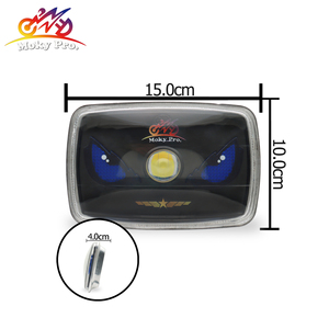 오토바이용 커스텀 헤드라이트 컬러풀 프로젝터 렌즈 오토바이 사각형 LED 헤드라이트 - Product Image 6