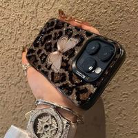 Coques de téléphone portable en gros à imprimé léopard papillon pour iPhone 16 Plus, Apple 15 Pro Max, 14, 13 Pro Max – Étui de téléphone pour l'Europe et l'Amérique