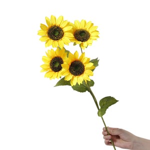 Bouquet de tournesols artificiels Dream Castle, fleurs en soie et plastique réalistes pour la décoration du salon et de la table à manger - Product Image 5