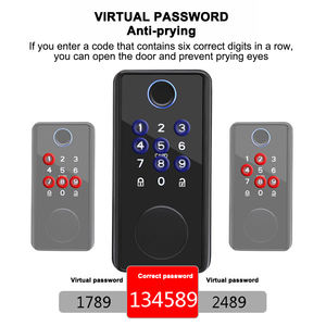 יצרן Tuya TTlock App בקרת אוטומטי טביעות אצבע דיגיטלית בריח חכם דלת מנעול דירה בית מלון משרד - Product Image 6