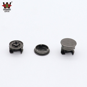 Disiwei Cap 3 en 1, charnière excentrique 12mm 15mm, noir mat, pour porte d'armoire - Product Image 3