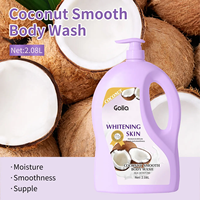 Usine de marque privée Offres Spéciales ménage gel douche à la noix de coco en gros 2.08L gommage organique naturel gel hydratant Douche