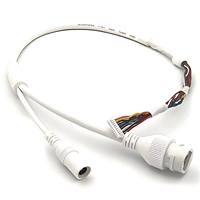 Conector RJ45 de 10 Pines, 28AWG, con Aislamiento de PVC, Conductor de Cobre, Conector DC Jack, Arnés de Cableado para Cámara IP CCTV