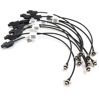 HSD4 + 2 kabel ekstensi HD LVDS membalikkan gambar, konektor mobil transfer kecepatan tinggi RGB, harness pembersih tinggi kontrol pusat